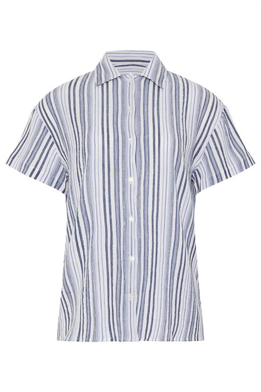 LTS Tall Women's Blue & White Stripe Shirt | Long Tall Sally 2
