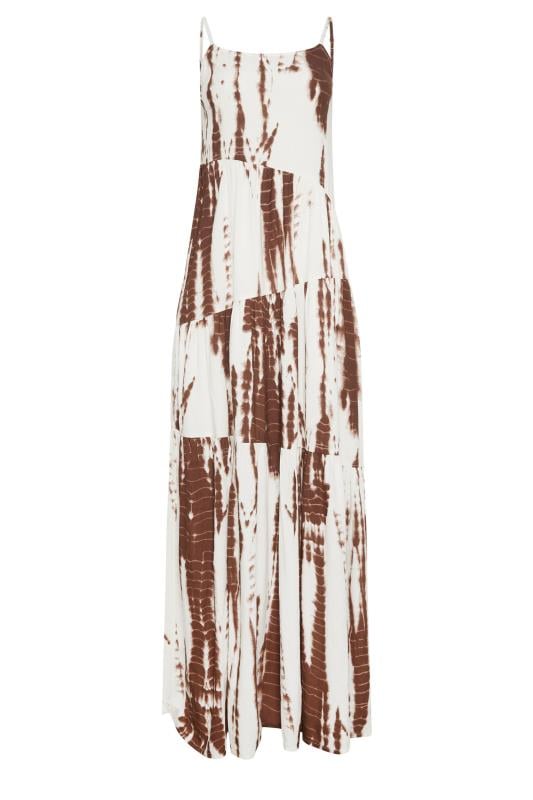 LTS Tall Women's Brown Tie Dye Strappy Midaxi Dress | Long Tall Sally 5