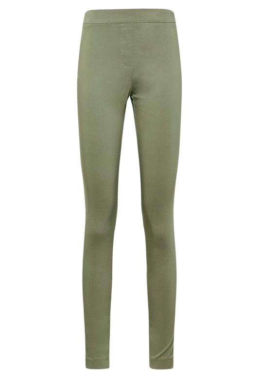 LTS Tall Women's Khaki Green Stretch Skinny Leg Trousers | Long Tall Sally 4