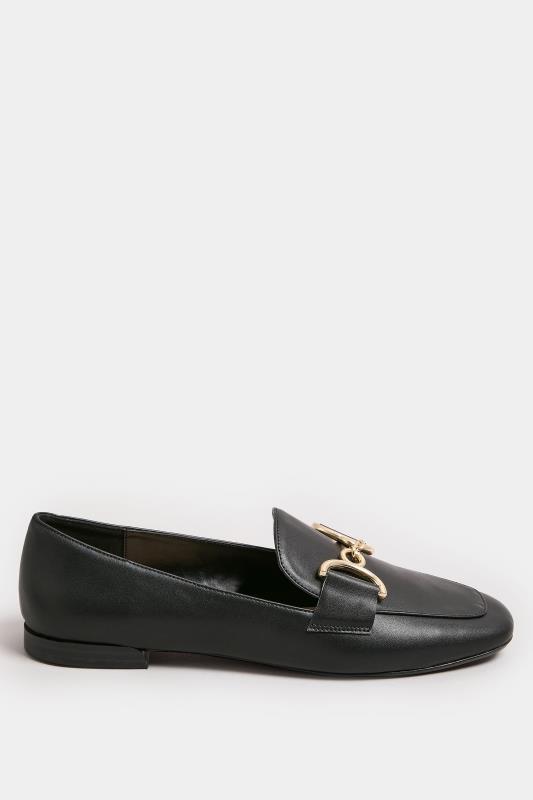 Black Link Loafer In Wide E Fit | Yours Clothing 3