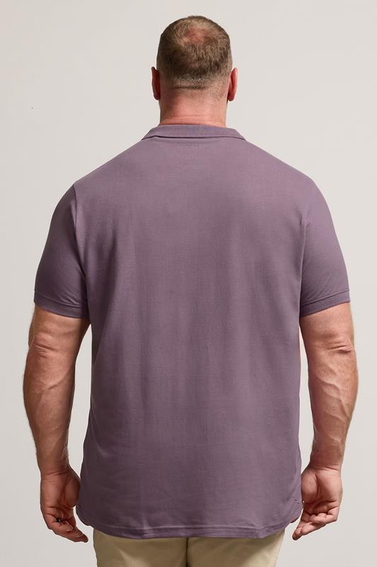 BadRhino Big & Tall Purple Polo Shirt | BadRhino 3
