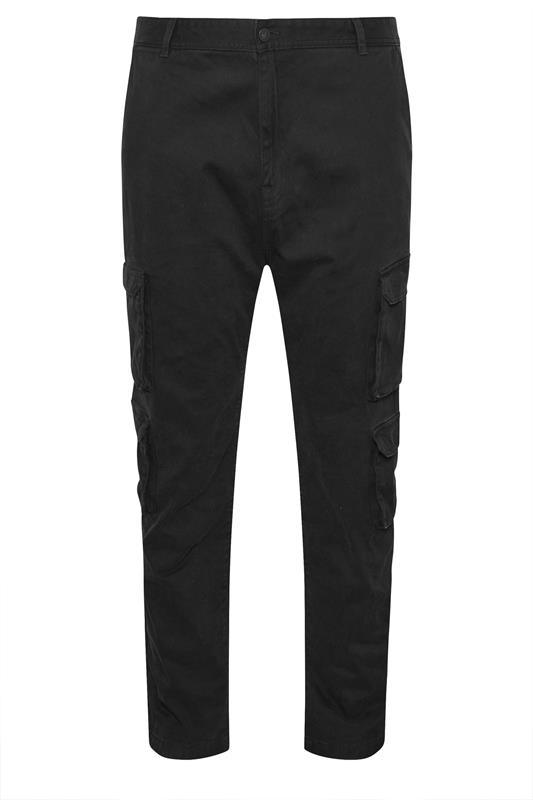BadRhino Big & Tall Black Cargo Trousers | BadRhino 6