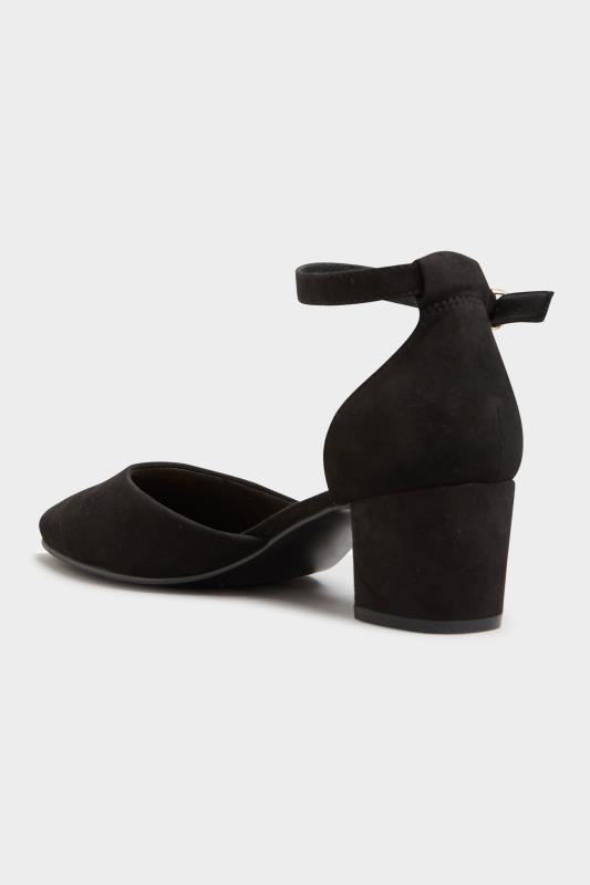 LTS Black Block Heel Court Shoes In Standard Fit | Long Tall Sally 4