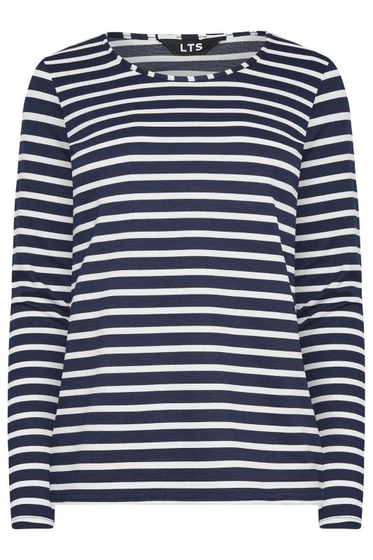 LTS Tall Navy Blue Stripe Long Sleeve Top | Long Tall Sally 6