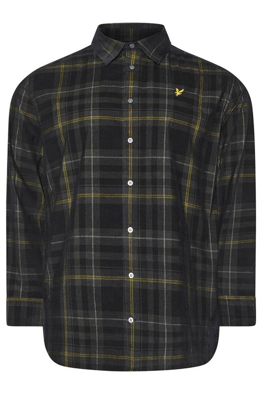 LYLE & SCOTT Big & Tall Black Check Shirt | BadRhino 3
