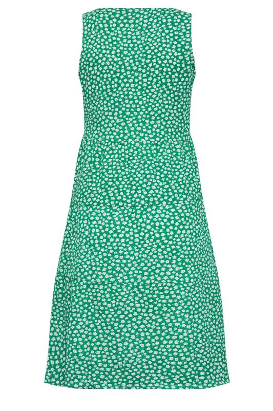 LTS Tall Green Ditsy Print Mini Dress | Long Tall Sally  8
