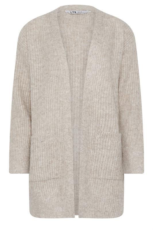 LTS Tall Light Grey Knitted Midi Cardigan | Long Tall Sally 5