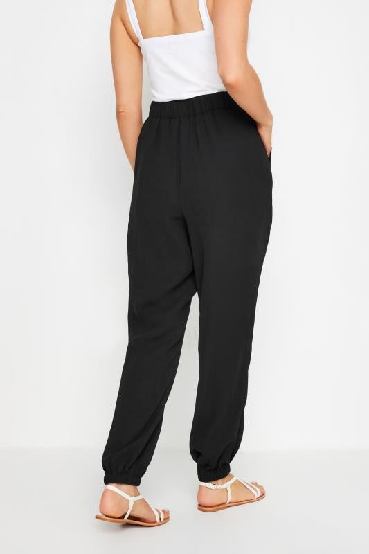 LTS Tall Women's Black Woven Harem Trousers | Long Tall Sally 3