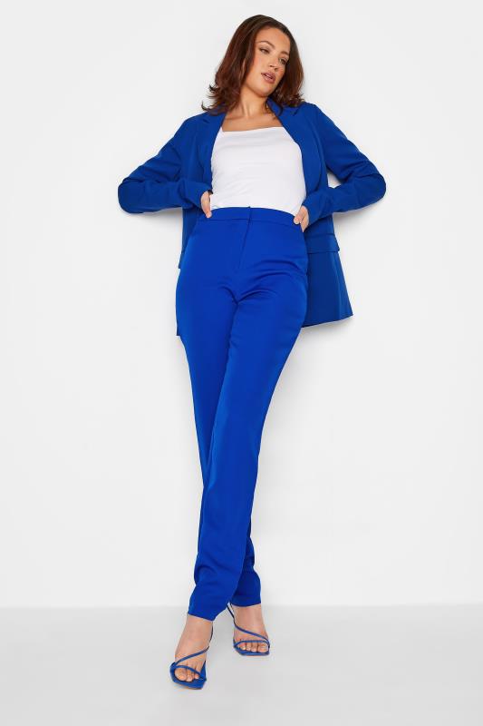 LTS Tall Women's Cobalt Blue Scuba Crepe Tailored Blazer | Long Tall Sally  2