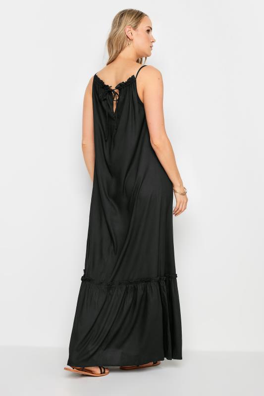 LTS Tall Women's Black Halter Neck Maxi Dress | Long Tall Sally 5