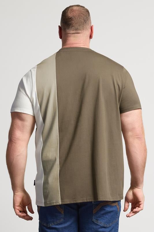 BadRhino Big & Tall Brown Cut & Sew  T-Shirt | BadRhino 4