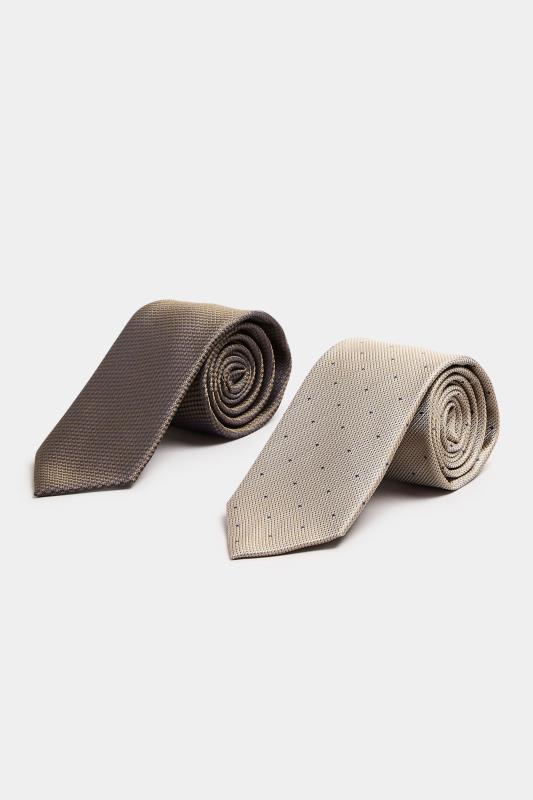 BadRhino Brown 2 PACK Textured Dot Ties | BadRhino 2