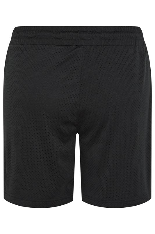 BadRhino Big & Tall Black Lightweight Plain Mesh Shorts | BadRhino 6