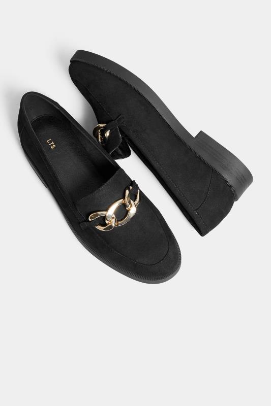 LTS Black Gold Chain Loafer In Standard Fit | Long Tall Sally 5