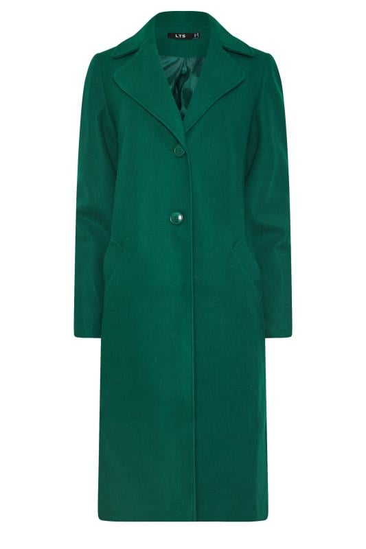 LTS Tall Green Single Breasted Formal Coat | Long Tall Sally 5