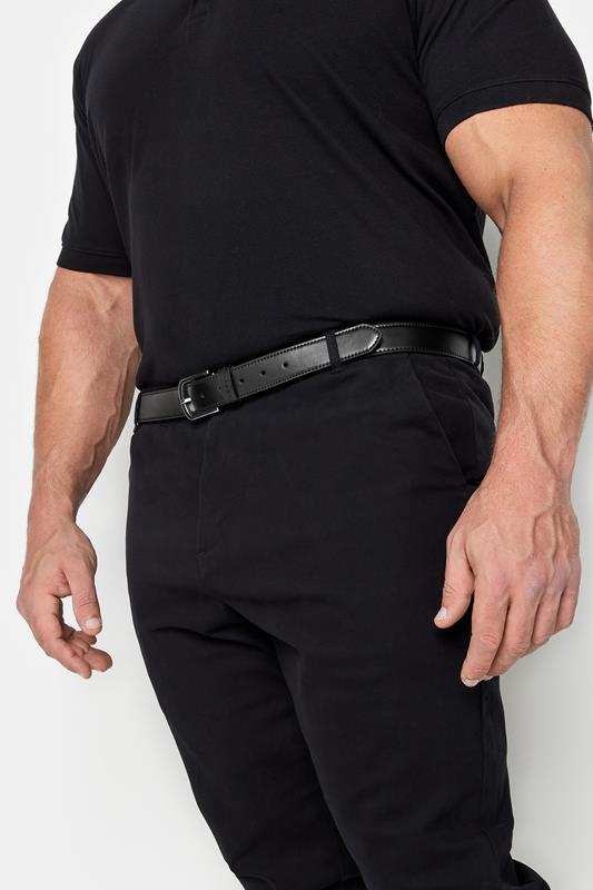 RHINO FLEX Black Flex Leather Look Belt | BadRhino 1