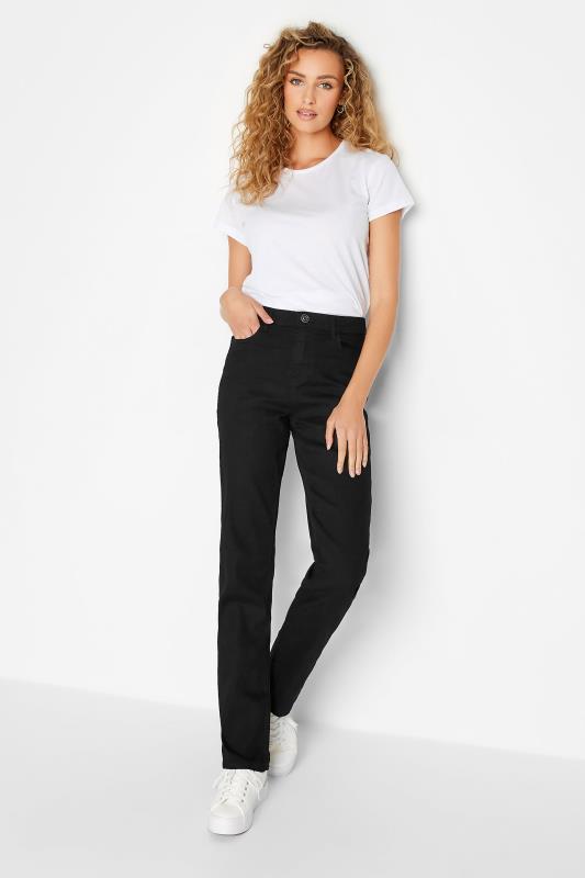 LTS Black IVY Straight Leg Jeans | Long Tall Sally 2