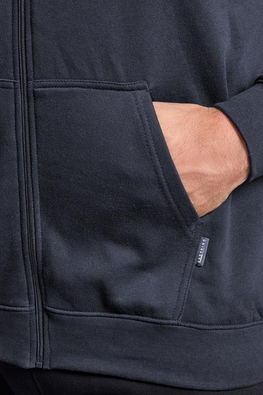 BadRhino Big & Tall 2 PACK Navy Blue Zip Through Hoodies | BadRhino 6