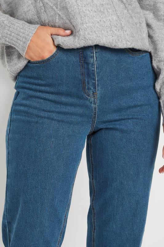 LTS Tall Women's Indigo Blue Washed UNA Mom Jeans | Long Tall Sally 4