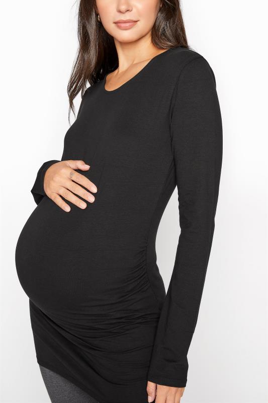 LTS 2 PACK Maternity Black & White Long Sleeve T-Shirt | Long Tall Sally 7