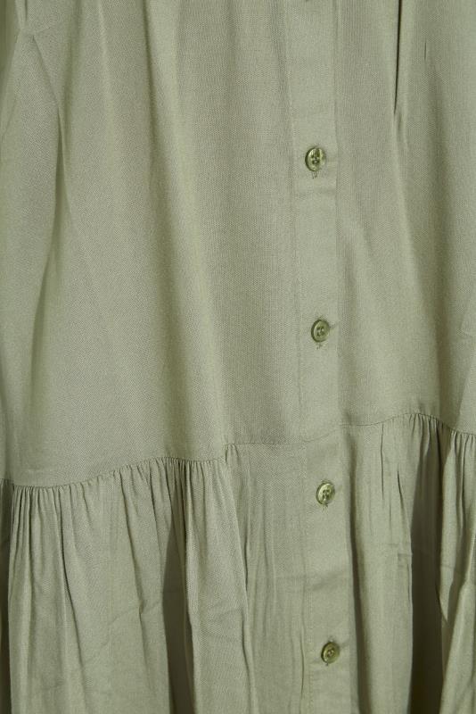LTS Tall Women's Khaki Green Tiered Tunic | Long Tall Sally 5