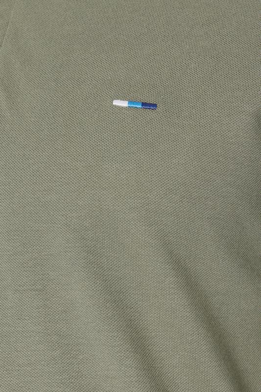 BadRhino Big & Tall 3 PACK Blue/Green/Brown Tipped Polo Shirt | BadRhino 6