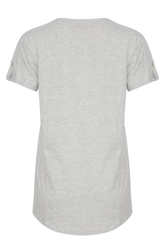 Tall Women's LTS Grey Short Sleeve Pocket T-Shirt | Long Tall Sally 7