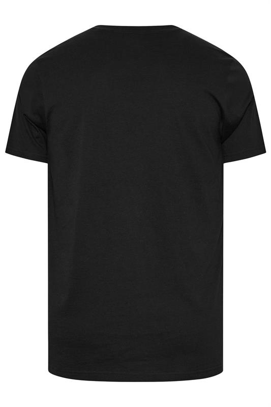 BadRhino Big & Tall Black Extra Long V-Neck T-Shirt | BadRhino 2