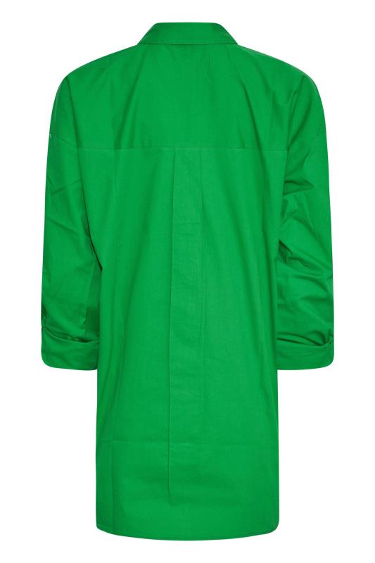 LTS Tall Women's Apple Green Oversized Cotton Shirt | Long Tall Sally 7
