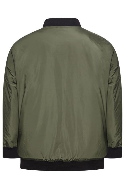 BadRhino Big & Tall Khaki Zip Bomber Jacket | BadRhino  5