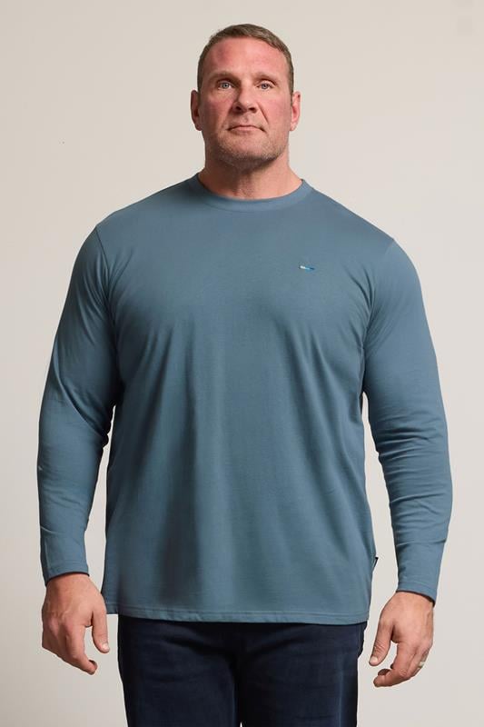 BadRhino Big & Tall Petrol Blue Core Long Sleeve T-Shirt