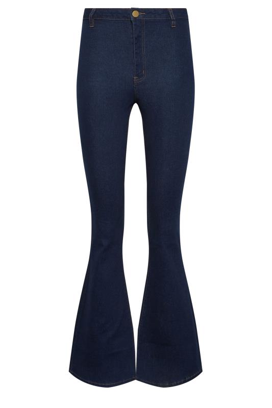 LTS Tall Indigo Blue Denim Flared Jeans | Long Tall Sally 6