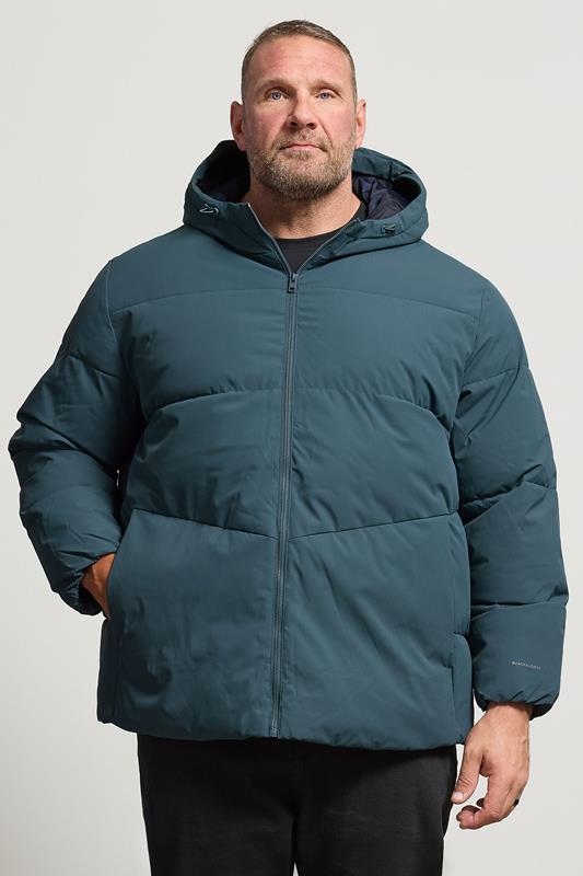 JACK & JONES Big & Tall Blue Puffer Jacket