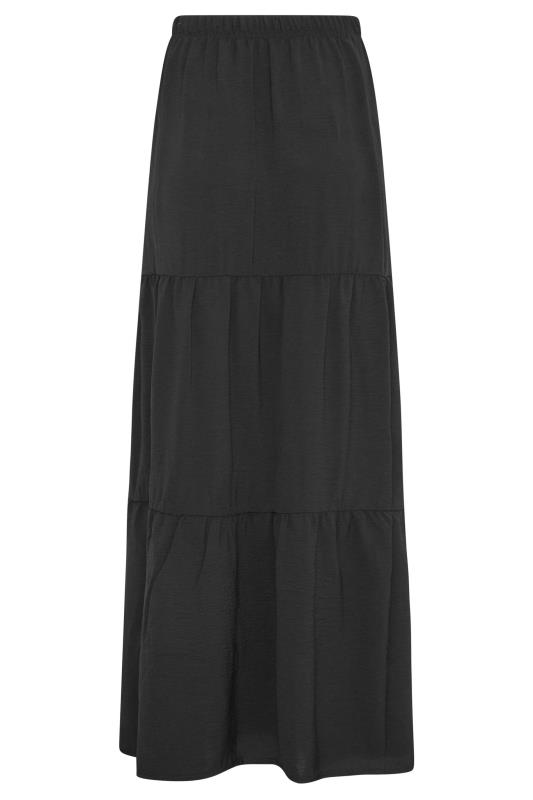 LTS Tall Women's Black Tiered Crepe Maxi Skirt | Long Tall Sally 5