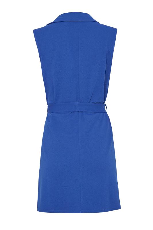 LTS Tall Women's Cobalt Blue Sleeveless Scuba Blazer | Long Tall Sally 7