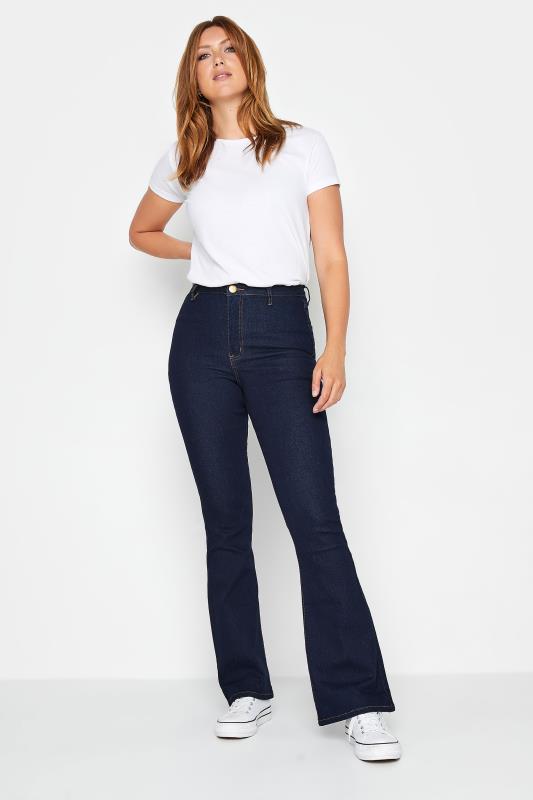 LTS Tall Indigo Blue Denim Flared Jeans | Long Tall Sally 4