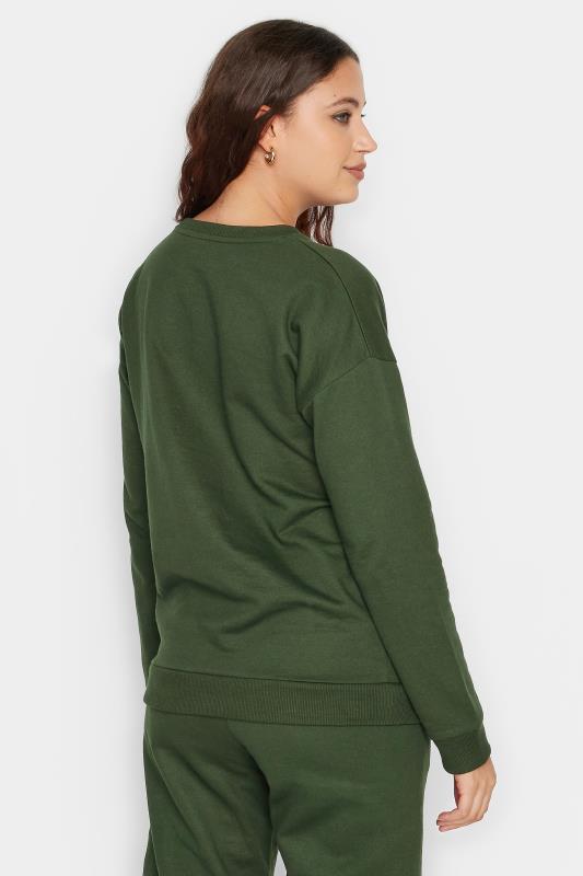 LTS Tall Khaki Green Long Sleeve Sweatshirt | Long Tall Sally  3