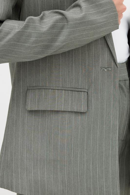LTS PREMIUM Tall Grey Stripe Formal Blazer | Long Tall Sally 5