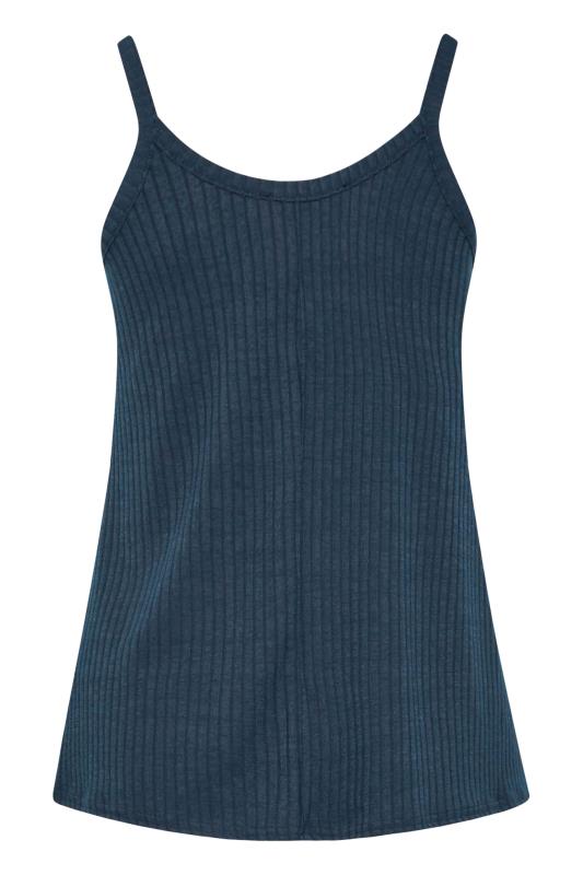 LTS Tall Navy Blue Button Through Cami Vest Top | Long Tall Sally  7