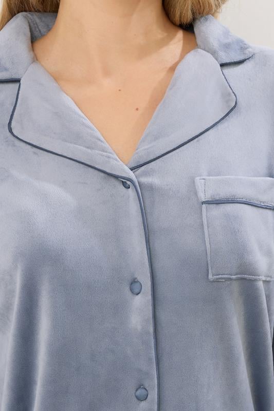 LTS Tall Blue Super Luxe Touch Pyjama Set | Long Tall Sally 4