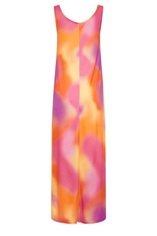 Satin tie-dye dress - Woman