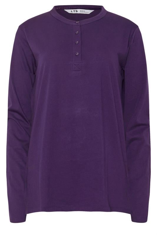 LTS Tall Purple Cotton Pyjama Top | Long Tall Sally 10