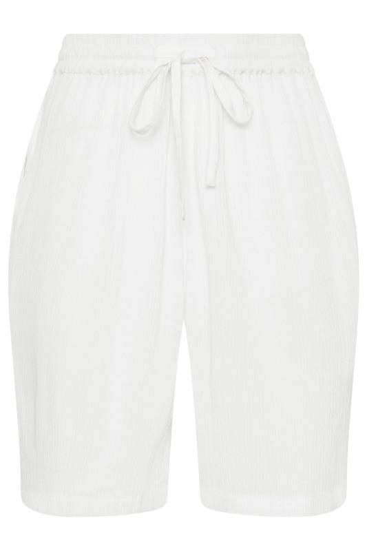 LTS Tall Women's White Textured Shorts | Long Tall Sally 5