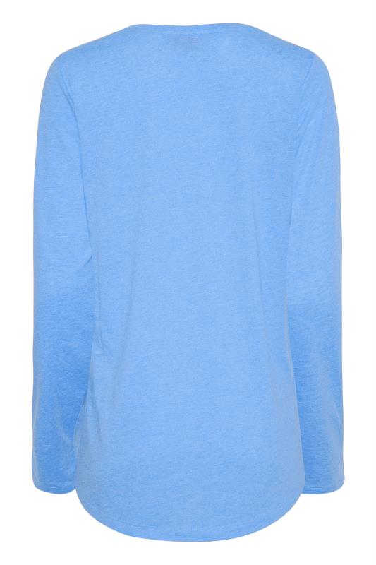 LTS Tall Women's Blue Dipped Hem T-Shirt | Long Tall Sally 6
