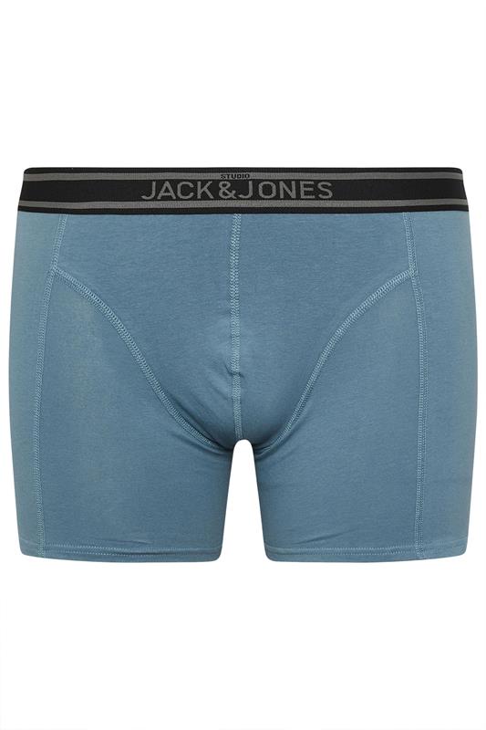 JACK & JONES Big & Tall 5 PACK Blue & Black Boxers | BadRhino 9