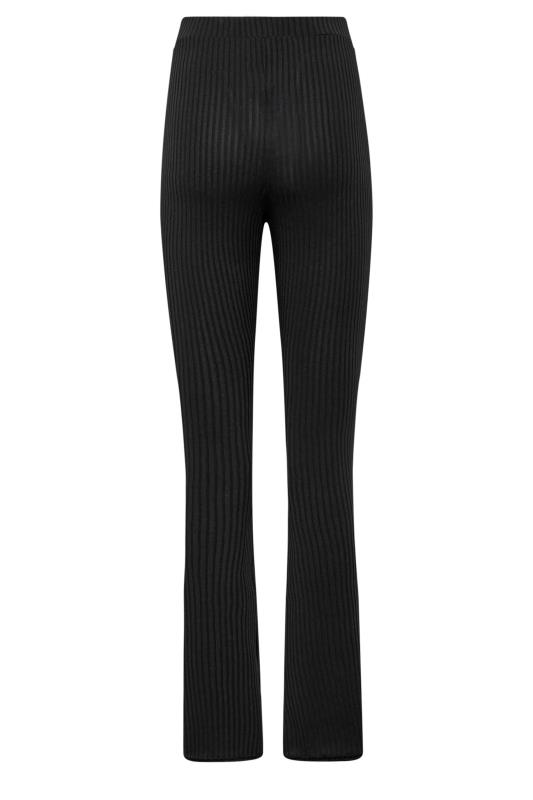LTS Tall Women's Black Ribbed Flared Trousers | Long Tall Sally 5