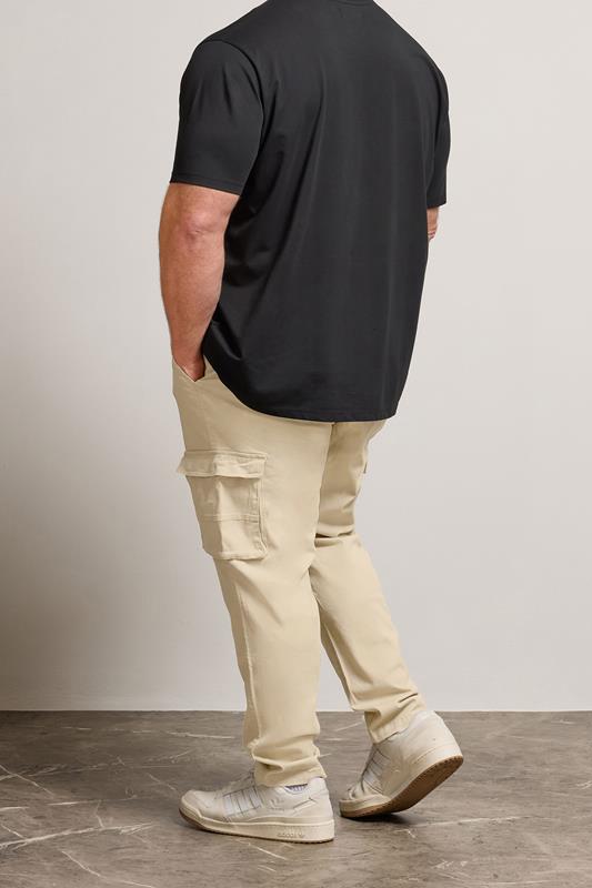 BadRhino Beige Brown Stretch Cargo Trousers | BadRhino 3