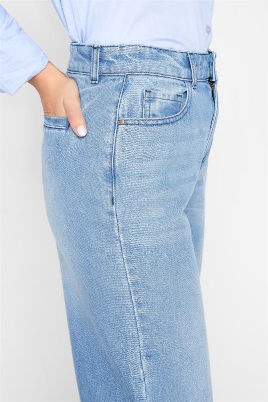 LTS Tall Women's Light Blue Washed BEA Wide Leg Jeans | Long Tall Sally 3