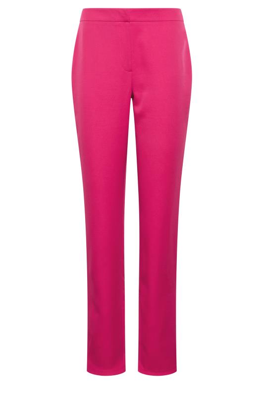 LTS Tall Women's Dark Pink Scuba Crepe Slim Leg Trousers | Long Tall Sally  4