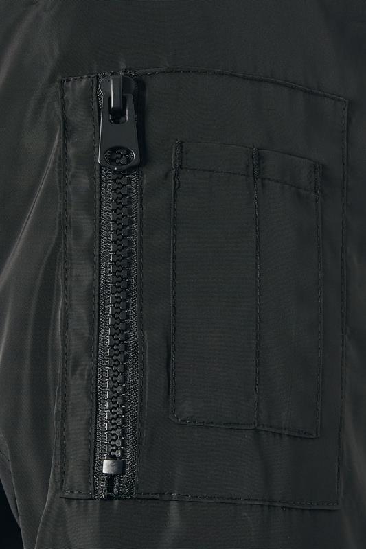  BadRhino Big & Tall Black Zip Through Bomber Jacket | BadRhino 6